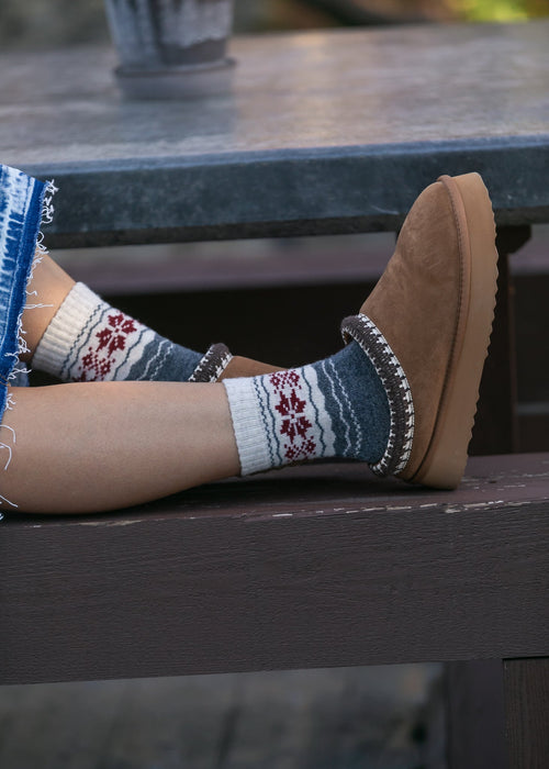 Thick Snowflake Rufia Sock - FINAL SALE
